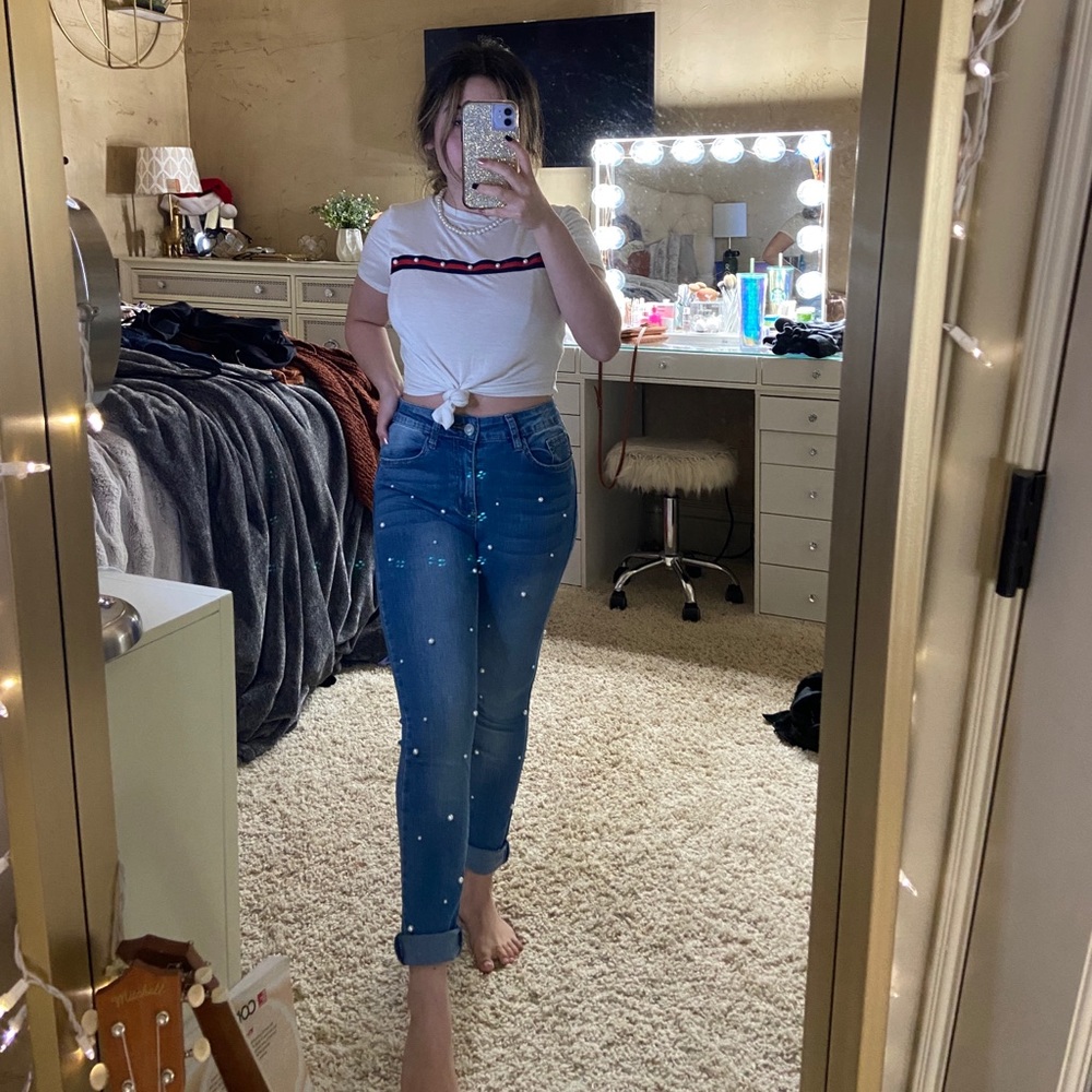 pearl skinny jeans